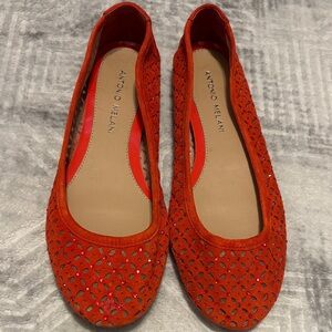 ANTONIO MELANI Women's Vibrant Red Flats